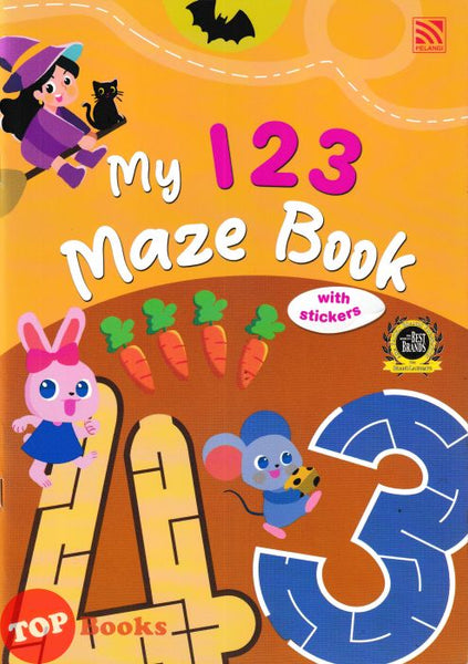 [TOPBOOKS Pelangi Kids] My 1 2 3 Maze Book With Sticker