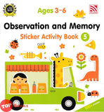 [TOPBOOKS Pelangi Kids] Observation And Memory Sticker Activity Book 5 Ages 3-6