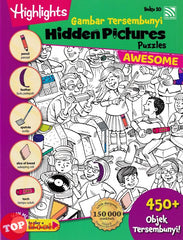 [TOPBOOKS Pelangi Kids] Highlights Gambar Tersembunyi Hidden Pictures Puzzles Awesome Buku 10 (English & Malay)