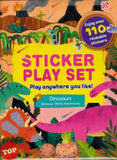 [TOPBOOKS Pelangi Kids] Sticker Play Set Play Anywhere You Like! Dinosaurs Dinosaur World Adventures