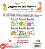 [TOPBOOKS Pelangi Kids] Observation And Memory Sticker Activity Book 5 Ages 3-6