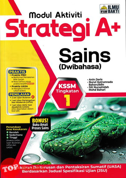 [TOPBOOKS Ilmu Bakti] Modul Aktiviti Strategi A+ Sains Tingkatan 1 KSSM Dwibahasa (2026)