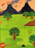 [TOPBOOKS Pelangi Kids] Sticker Play Set Play Anywhere You Like! Dinosaurs Dinosaur World Adventures