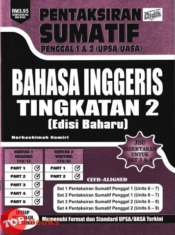 [TOPBOOKS Ilmu Didik] Pentaksiran Sumatif UASA Bahasa Inggeris Tingkatan 2 KSSM (2025)