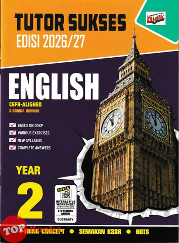 [TOPBOOKS Ilmu Didik] Tutor Sukses English CEFR-Aligned Year 2 Semakan KSSR (2026)