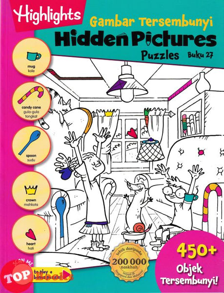 [TOPBOOKS Pelangi Kids] Highlights Gambar Tersembunyi Hidden Pictures Puzzles Buku 27 (English & Malay)