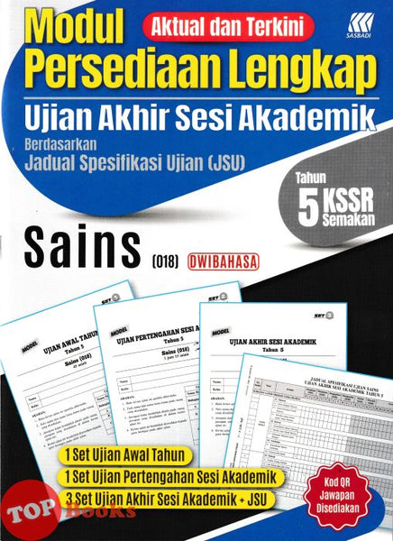 [TOPBOOKS Sasbadi] Modul Persediaan Lengkap UASA Sains Tahun 5 KSSR Semakan Dwbahasa (2026)