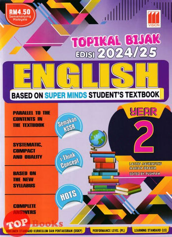 [TOPBOOKS Vision] Topikal Bijak English Year 2 Semakan KSSR  (2024)