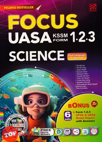 [TOPBOOKS Pelangi] Focus UASA Science Form 1 2 3 KSSM (2024)