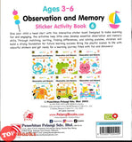 [TOPBOOKS Pelangi Kids] Observation And Memory Sticker Activity Book 6 Ages 3-6