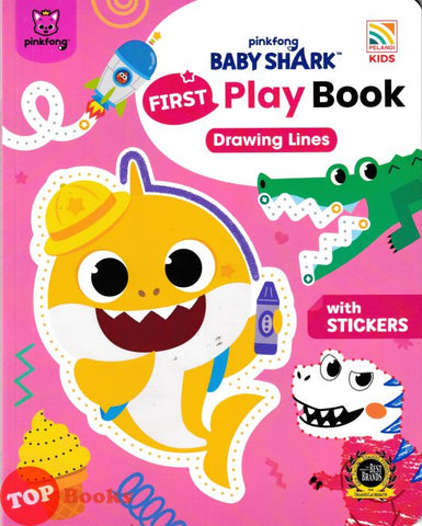 [TOPBOOKS Pelangi Kids] Pinkfong Baby Shark First Play Book Drawing Lines (2025)