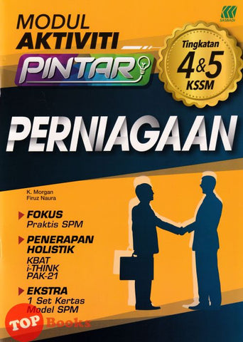 [TOPBOOKS Sasbadi] Modul Aktiviti Pintar Perniagaan Tingkatan 4 5 KSSM (2023)