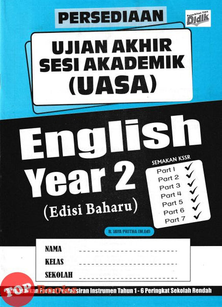 [TOPBOOKS Ilmu Didik] Persediaan UASA English Year 2 Semakan KSSR (2024)