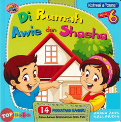 [TOPBOOKS Kohwai Kids] Saya Baca Dengan Awie Dan Shasha Di Rumah Awie Dan Shasha Buku 6