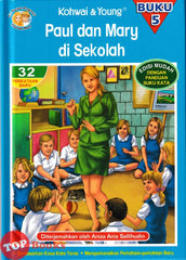 [TOPBOOKS Kohwai Kids] Siri Bacaan progresif Paul Dan Mary Di Sekolah Edisi Mudah Buku 5 (Hard Cover)