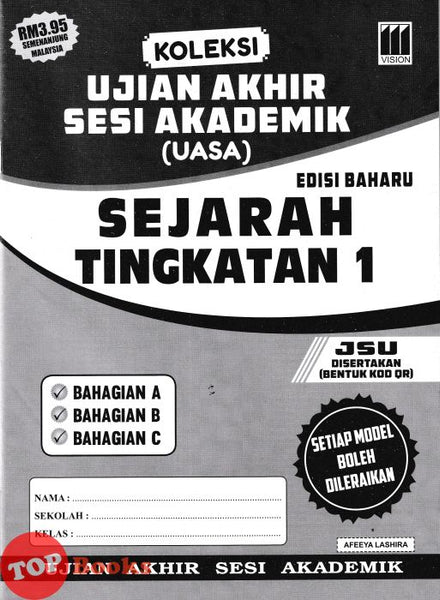 [TOPBOOKS Vision] Koleksi Ujian Akhir Sesi Akademik Sejarah Tingkatan 1 (2026)