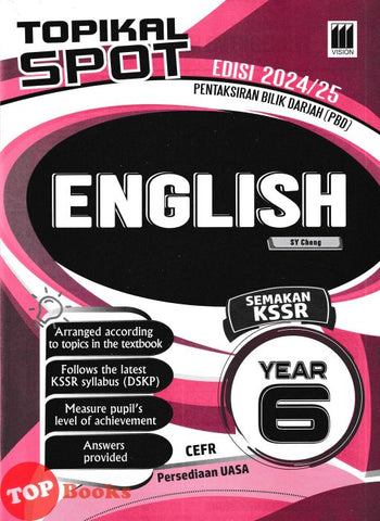 [TOPBOOKS Vision] Topikal Spot PBD UASA English Year 6 Semakan KSSR (2024)
