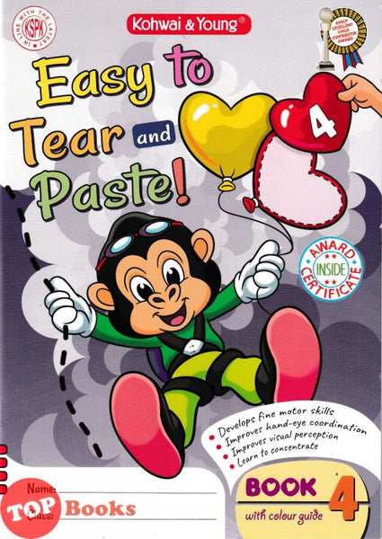[TOPBOOKS Kohwai Kids] Easy To Tear And Paste ! Book 4