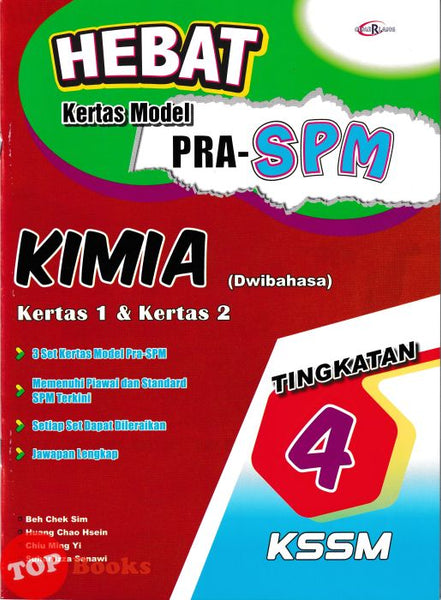 [TOPBOOKS Cemerlang] Hebat Kertas Model Pra-SPM Kimia Tingkatan 4 Dwibahasa (2026)