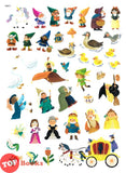 [TOPBOOKS Pelangi Kids] Sticker Play Set Play Anywhere You Like! Fairy Tales Fairy Tale Adventures