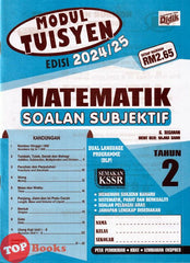 [TOPBOOKS Ilmu Didik] Modul Tuisyen Matematik Soalan Subjektif Tahun 2 Semakan KSSR DLP (2024)