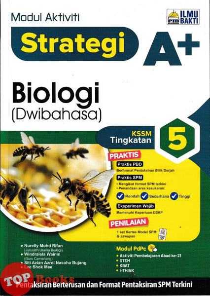 [TOPBOOKS Ilmu Bakti] Modul Aktiviti Strategi A+ Biologi Tingkatan 5 KSSM Dwibahasa (2026)