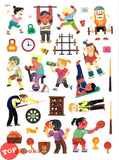 [TOPBOOKS Pelangi Kids] Sticker Play Set Play Anywhere You Like! Popular Sports Fun With Popular Sports