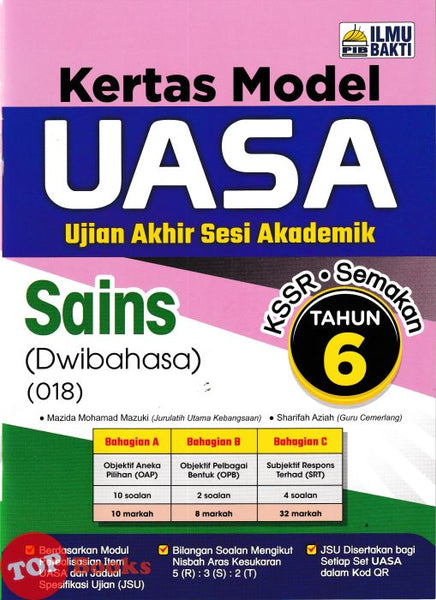 [TOPBOOKS Ilmu Bakti] Kertas Model UASA Sains Tahun 6 KSSR Semakan Dwibahasa (2026)