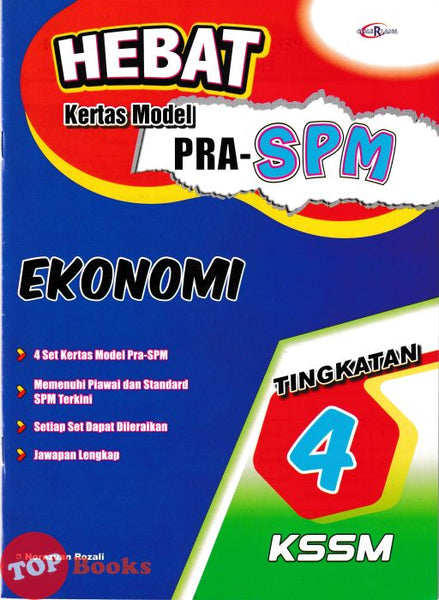 [TOPBOOKS Cemerlang] Hebat Kertas Model Pra-SPM Ekonomi Tingkatan 4 (2026)