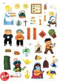 [TOPBOOKS Pelangi Kids] Sticker Play Set Play Anywhere You Like! World Cultures Around The World Adventures