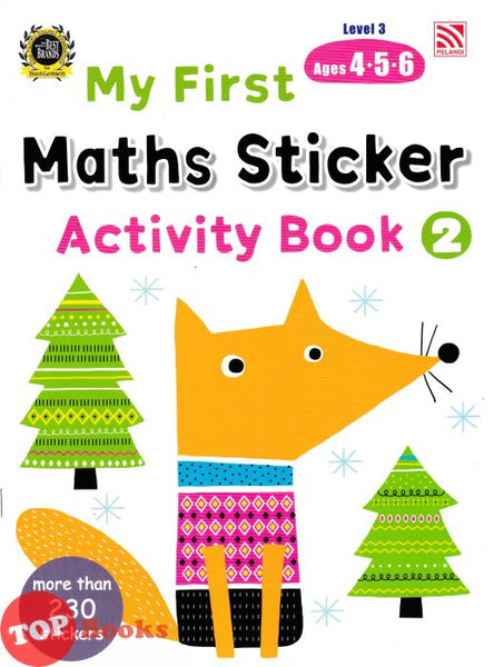 [TOPBOOKS Pelangi Kids] My First Maths Sticker Activity Book 2 Level 3 Ages 4, 5, 6 (2024)