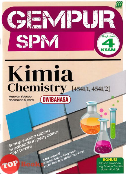 [TOPBOOKS Sasbadi] Gempur SPM Kimia Tingkatan 4 KSSM Dwibahasa (2026)