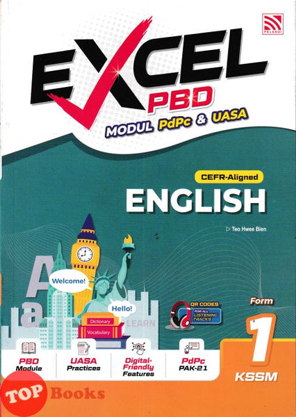 [TOPBOOKS Pelangi] Excel PBD English CEFR-Aligned Form 1 KSSM (2026)