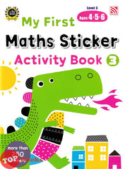 [TOPBOOKS Pelangi Kids] My First Maths Sticker Activity Book 3 Level 3 Ages 4, 5, 6 (2024)