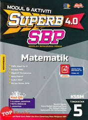[TOPBOOKS Mahir] Modul & AKtiviti Superb 4.0 SBP Matematik Tingkatan 5 KSSM Dwibahasa (2026)