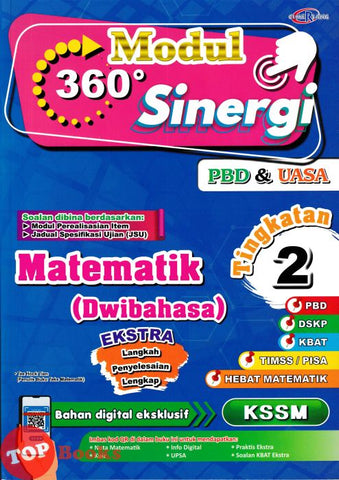 [TOPBOOKS Cemerlang] Modul 360 Sinergi Matematik Tingkatan 2 KSSM Dwibahasa (2024)
