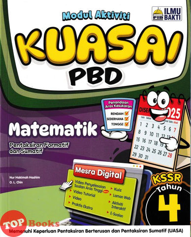 [TOPBOOKS Ilmu Bakti] Modul Aktiviti Kuasai PBD Matematik Tahun 4 KSSR (2025)