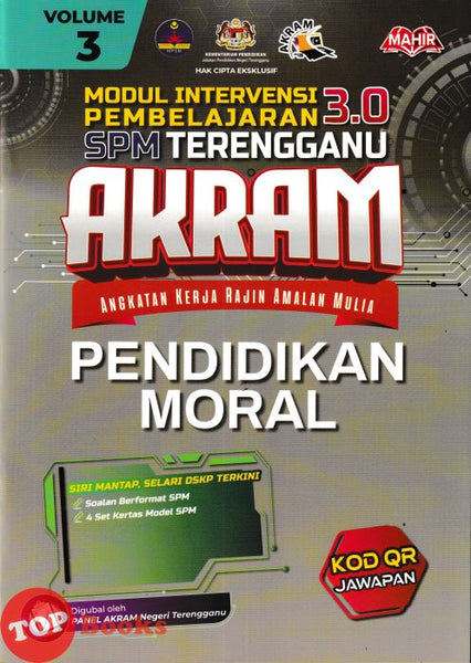 [TOPBOOKS Mahir] Modul Intervensi Pembelajaran 3.0 SPM Terengganu AKRAM Pendidikan Moral (2026)