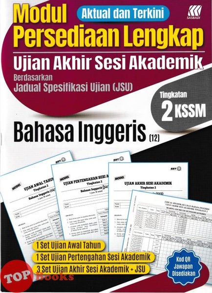 [TOPBOOKS Sasbadi] Modul Persediaan Lengkap UASA Bahasa Inggeris Tingkatan 2 KSSM (2026)