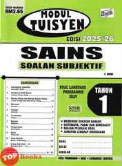 [TOPBOOKS Ilmu Didik] Modul Tuisyen Sains Soalan Subjektif Tahun 1 KSSR Semakan DLP (2025)