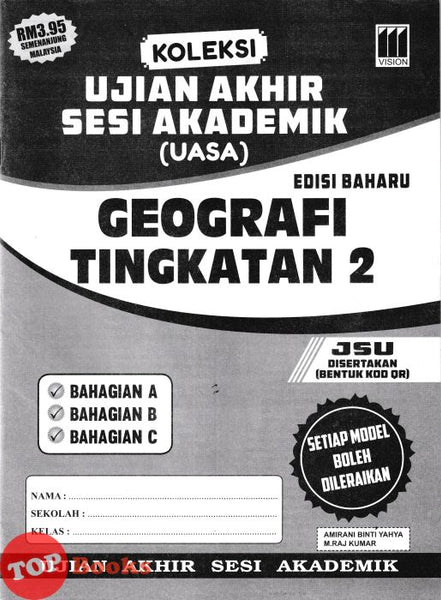 [TOPBOOKS Vision] Koleksi Ujian Akhir Sesi Akademik Geografi Tingkatan 2 (2026)