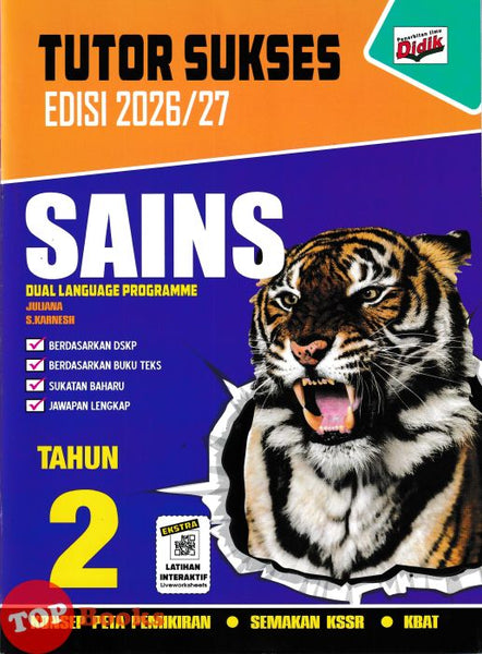 [TOPBOOKS Ilmu Didik] Tutor Sukses Sains Tahun 2 Semakan KSSR DLP (2026)