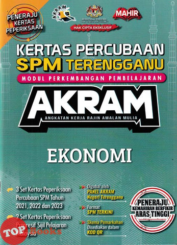 [TOPBOOKS Mahir] Kertas Percubaan SPM Terengganu AKRAM Ekonomi (2024)
