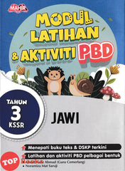 [TOPBOOKS Mahir] Modul Latihan & Aktiviti PBD Jawi Tahun 3 KSSR (2024)