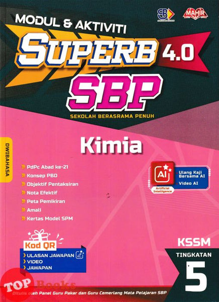 [TOPBOOKS Mahir] Modul & AKtiviti Superb 4.0 SBP Kimia Tingkatan 5 KSSM Dwibahasa (2026)