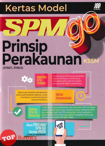 [TOPBOOKS Sasbadi] Kertas Model SPM GO Prinsip perakaunan KSSM (2024)