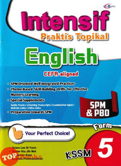 [TOPBOOKS Cemerlang] Intensif Praktis Topikal SPM & PBD English CEFR-Aligned Form 5 KSSM (2024)