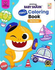 [TOPBOOKS Pelangi Kids] Pinkfong Baby Shark First Coloring Book Vehicles