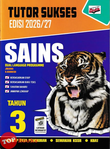 [TOPBOOKS Ilmu Didik] Tutor Sukses Sains Tahun 3 Semakan KSSR DLP (2026)