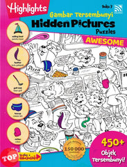 [TOPBOOKS Pelangi Kids] Highlights Gambar Tersembunyi Hidden Pictures Puzzles Awesome Buku 7 (English & Malay)